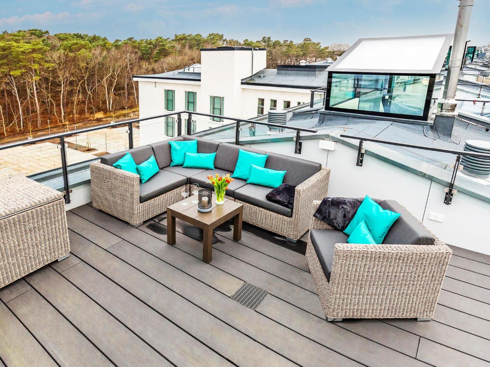Fewo Prora - Kingfisher Dachterrasse ビンツ エクステリア 写真